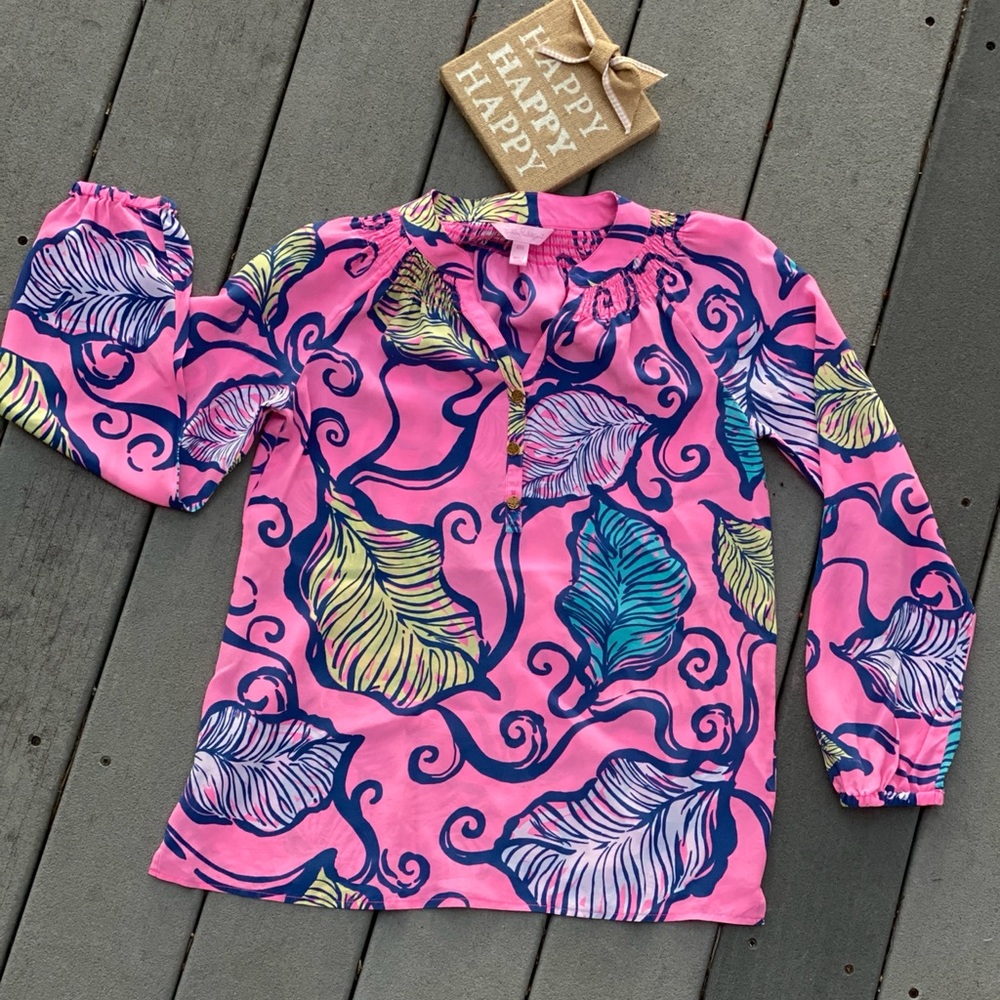 Lilly Pulitzer Elsa Silk Top size XXS GUC
